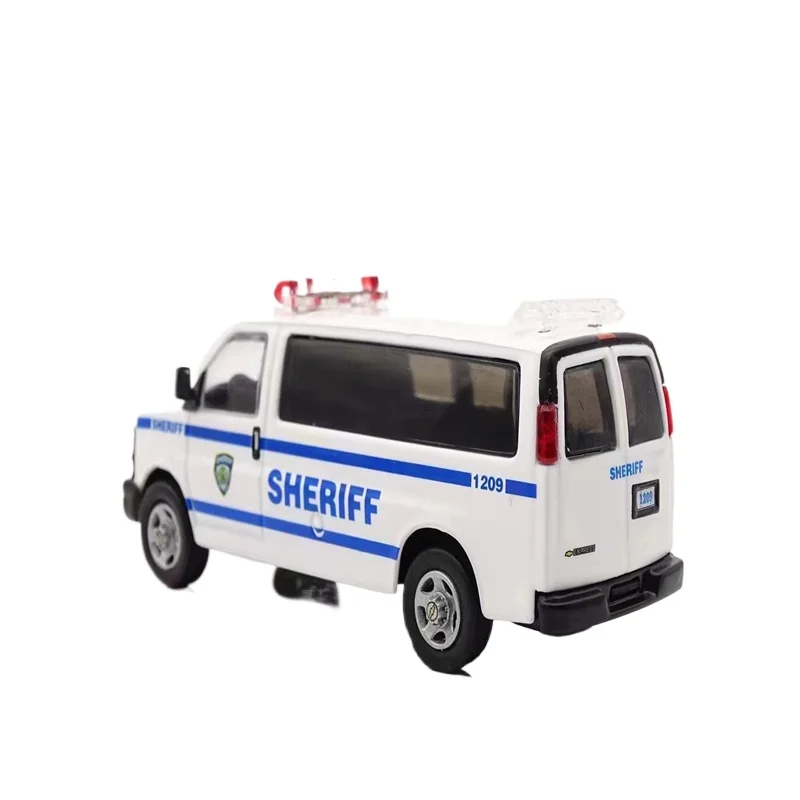 Модель автомобиля из сплава Jiaxin 596 1/64 для Chevrolet van Нью-Йорк полицейский автомобиль