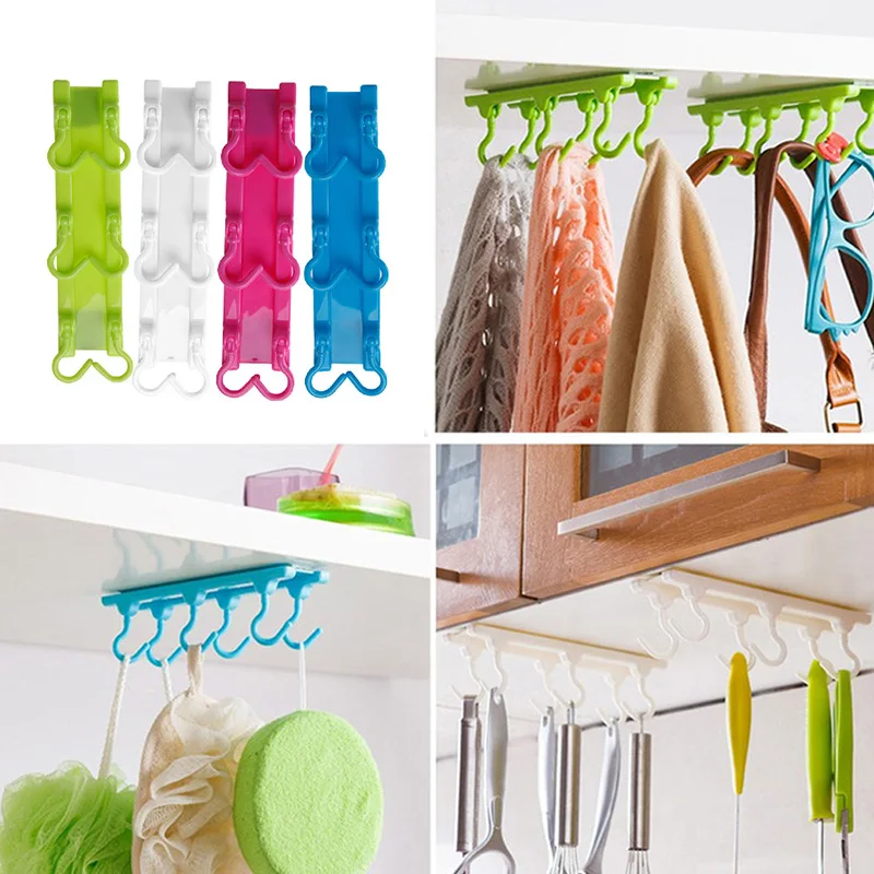 

Kitchen Utensils Rack Holder Hook Ceiling Wall Cabinet Hanging Storage Organizer