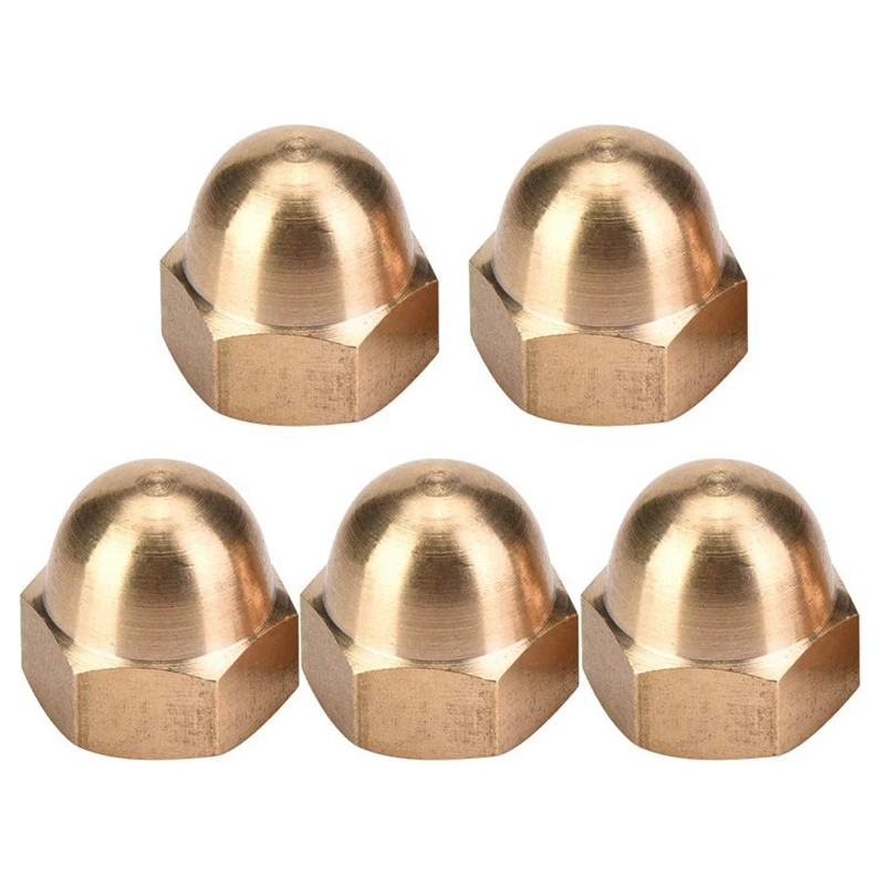 

Brass Acorn Nut Kit Dome Cover Hex Nut Set Car Bracket M12 Fixed Tire (M12)