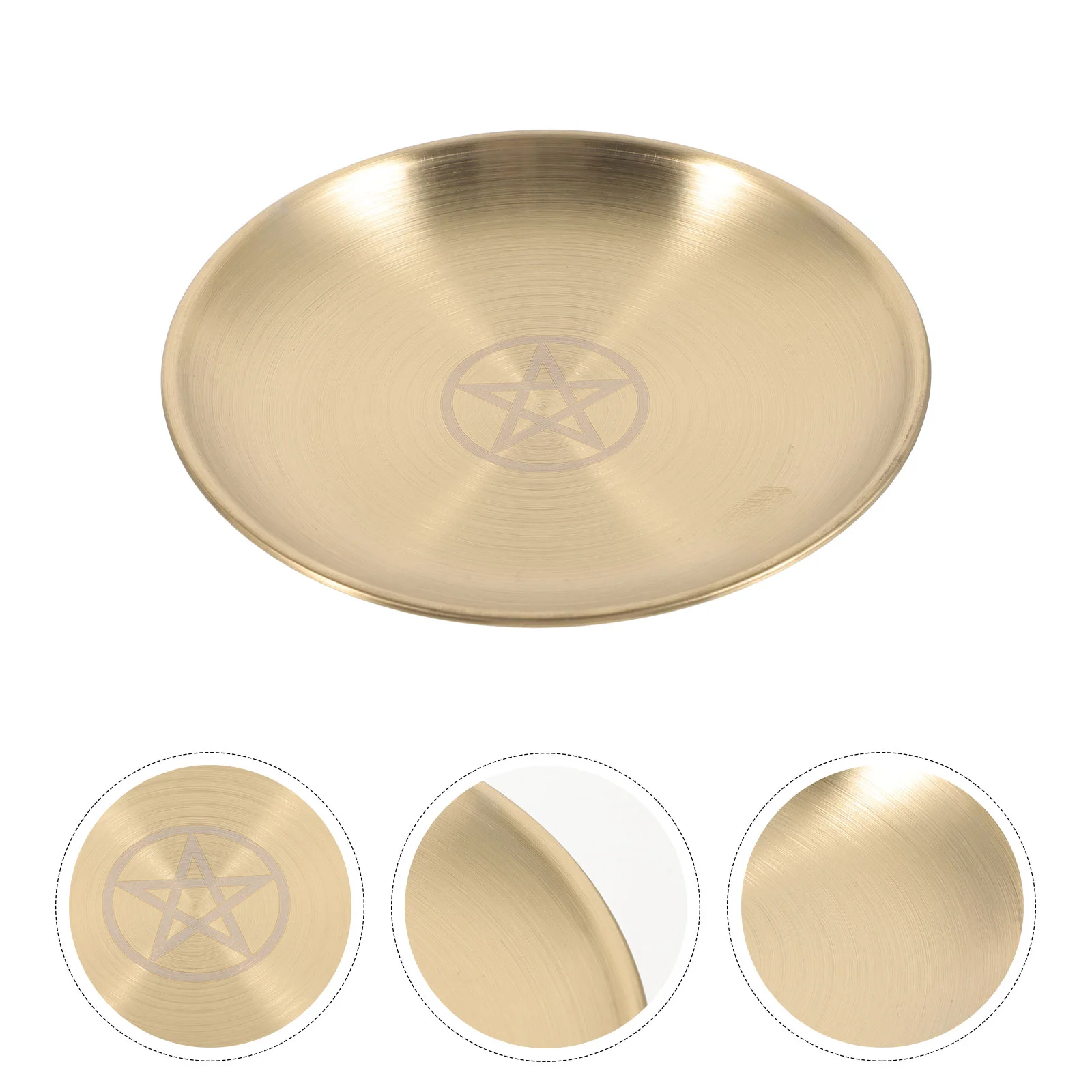 

Rack Altar Decor Desk Accessories Aesthetic Jewelry Holder Small Trays Metal Bowl Dish