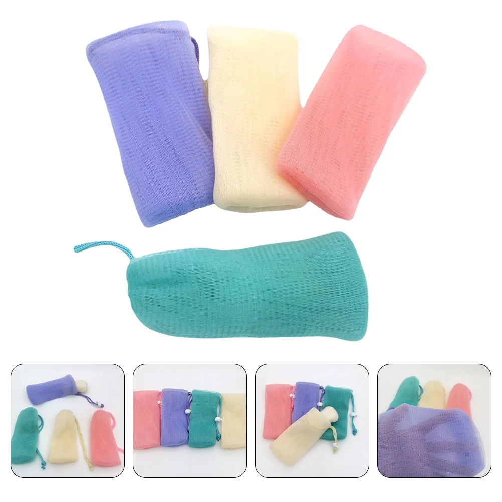 

4 шт., Пенообразующие мешки для мыла