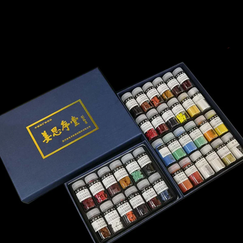 Ceny 12/24 Kolor Tradycyjne Chińskie Malarstwo Pigment Zestaw Stały Kamień Naturalny Kolor Pigment Mineralny 5g Butelkowanych Dostaw Sztuki Ceny 12/24 Kolor Tradycyjne Chińskie Malarstwo Pigment Zestaw Stały Kamień Naturalny Kolor Pigment Mineralny 5g Butelkowanych Dostaw Sztuki