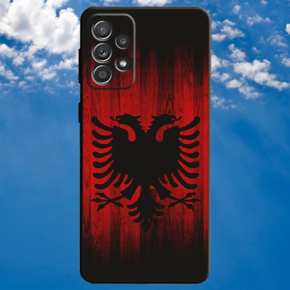 Чехол для телефона с флагом Албании и альбомана Samsung S21 S22 Ultra S20 S30 plus S23 ultra 5G мягкий