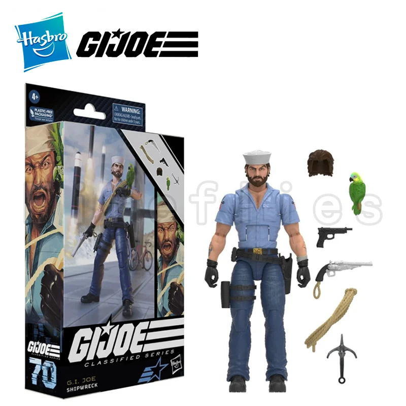 

1/12 6inches Hasbro G.I.JOE Action Figure Classified Shipwreck Anime Collection Model Gift Free Shipping