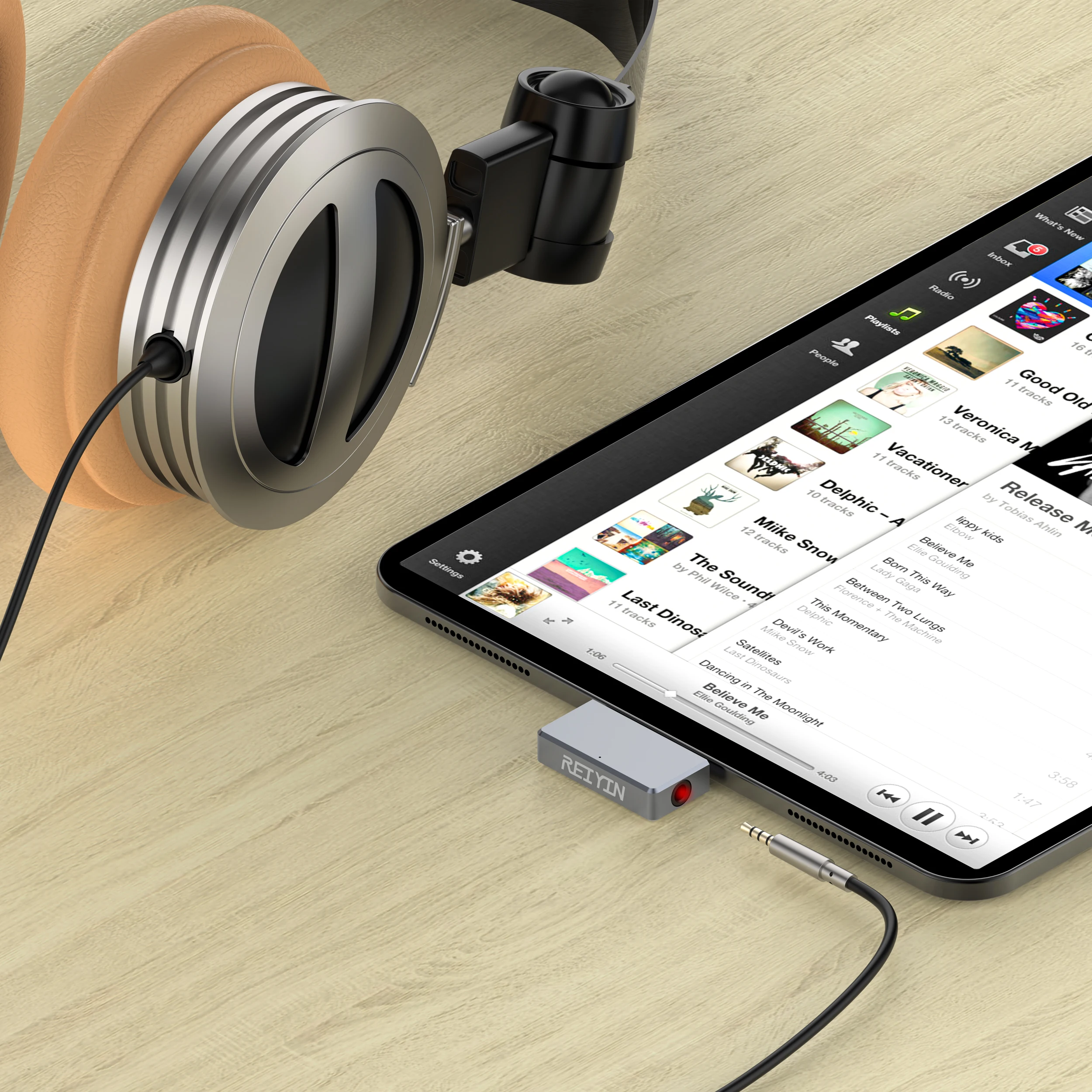 Reiyin MCA1 DAC Type-C to Toslink Optical 3.5mm Headset 192kHz 24bit Audio Adapter PC Sound Card Windows MacOS Android