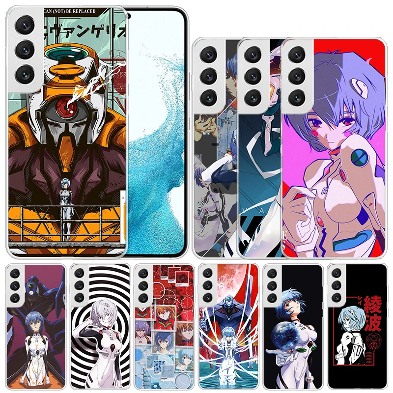 

Anime E-Evangelions Ayanami Rei Soft Cover for Samsung Galaxy S23 S22 S21 Ultra S20 FE S10 Plus Print Phone Case S10E S9 S8 + Pa