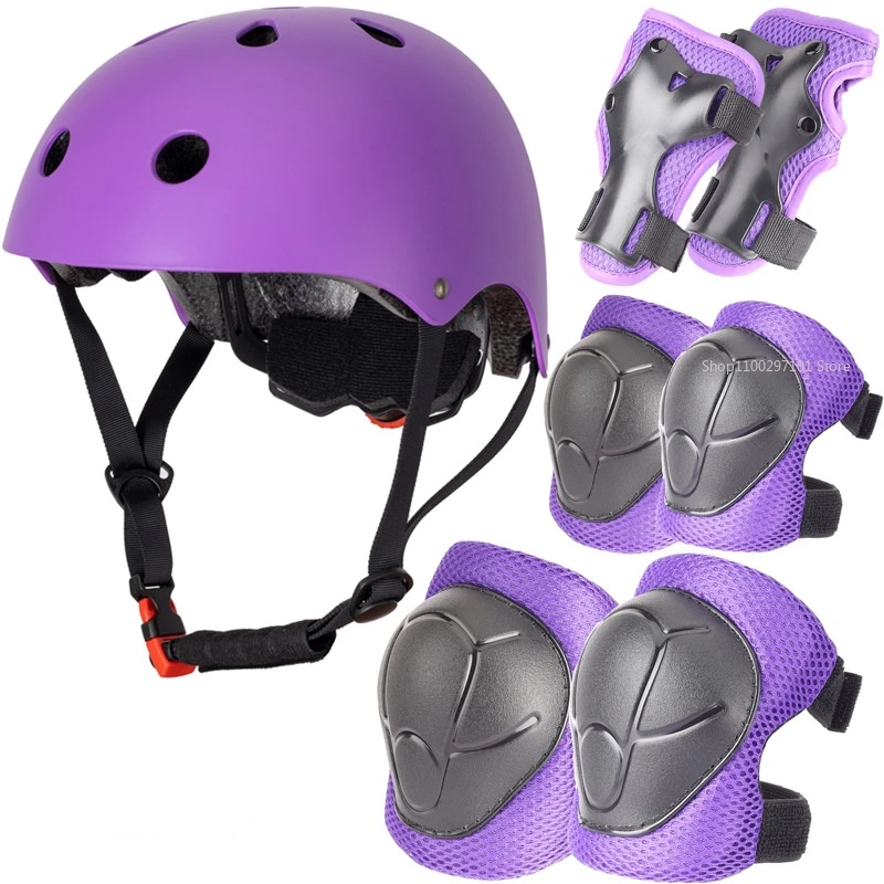 

Adjustable Bump Helmet Roller Skates Safety Gear Children Protective Gear Cycling Adults Saftey Helmet Abs Knee Pads Kids Sponge
