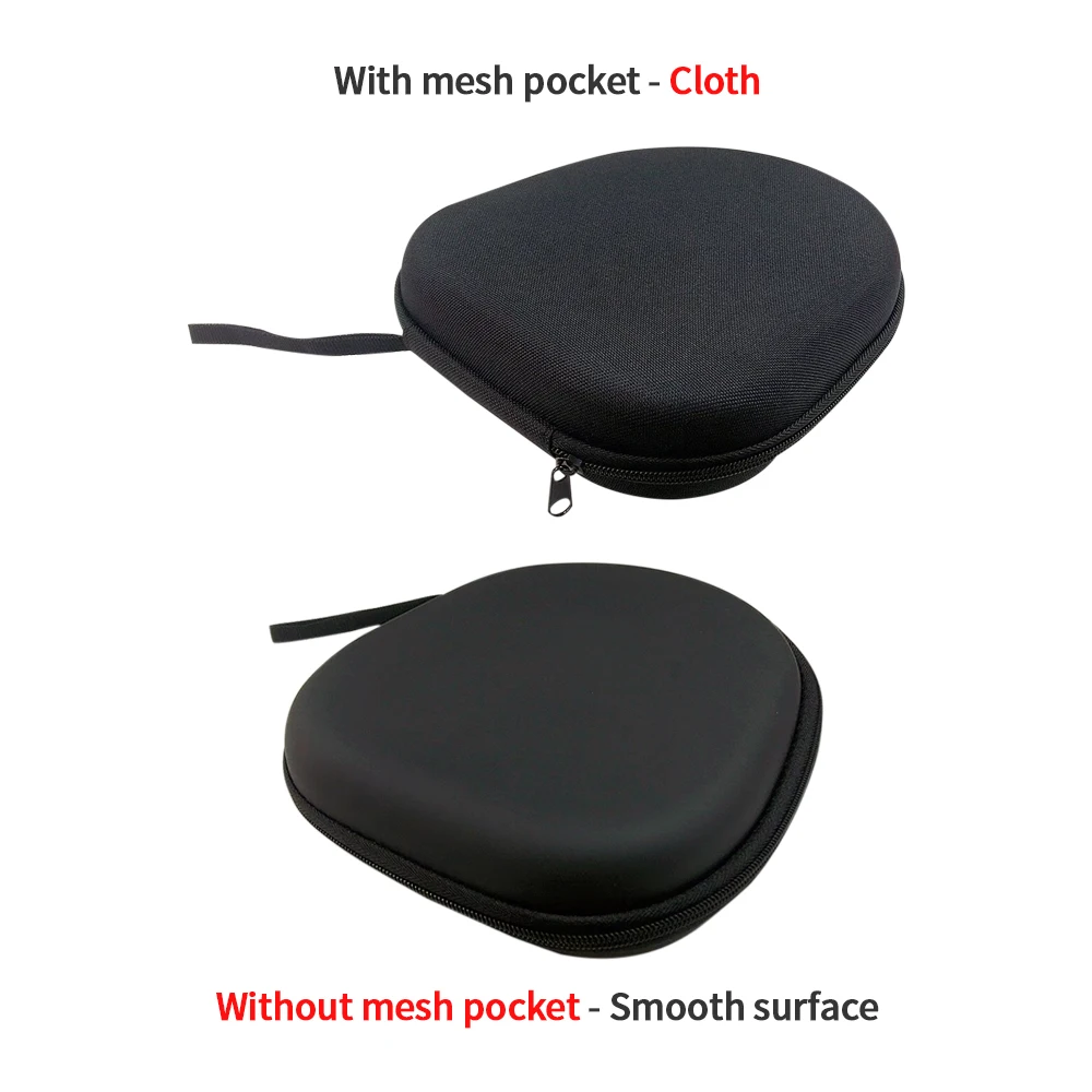 

Portable Black Headset Carrying Case Durable EVA Storage Case Headset Anti-Scratch Earphone Storage Bags Storage Boxes