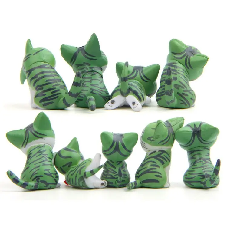 9Pcs/Set Anime Chi's Sweet Home Cat Pvc Doll Green Action Toy Figures 2-3CM | Movies &amp TV
