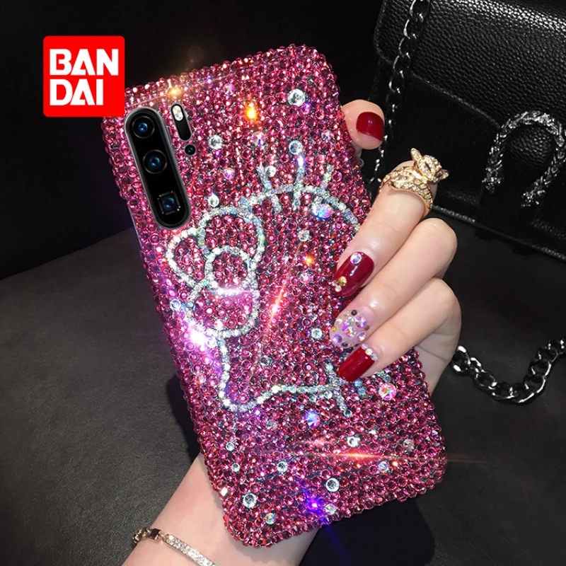 

Bandai Rhinestone Phone Case for iPhone 13 13Pro 12 12Pro 11 Pro X XS Max XR 7 8 Plus Kawaii Cartoon Cover Luxury Fundas