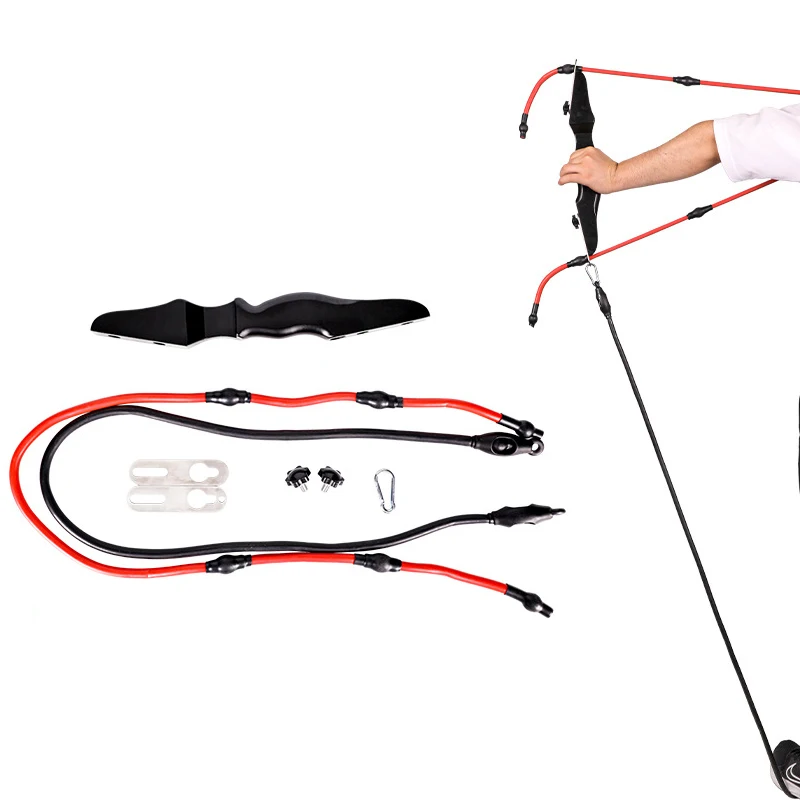 Тренажер для стрельбы из лука деревянный съемник растягивающаяся лента тренажер