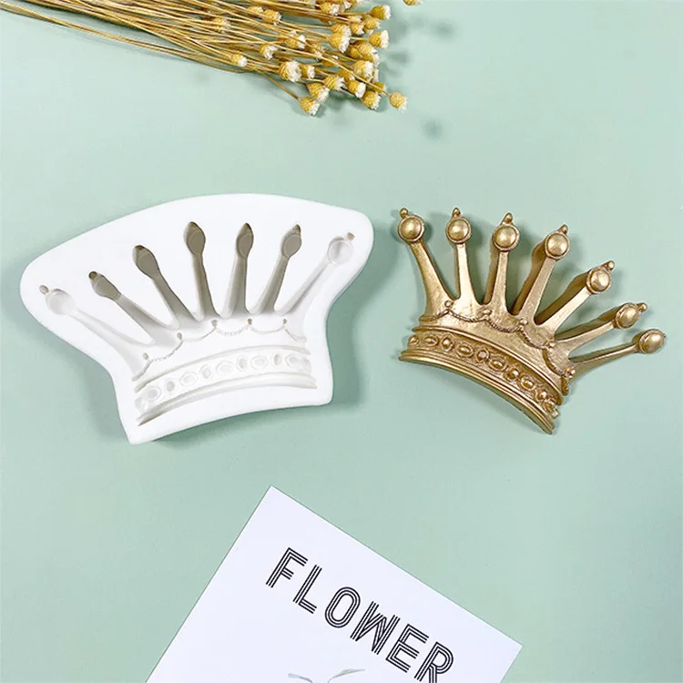 

Original Retro Small Crown Chocolate Baking Tool Diy Handmade Soft Clay Silicone Fondant Mold Moldes D Silicona Para Fondant