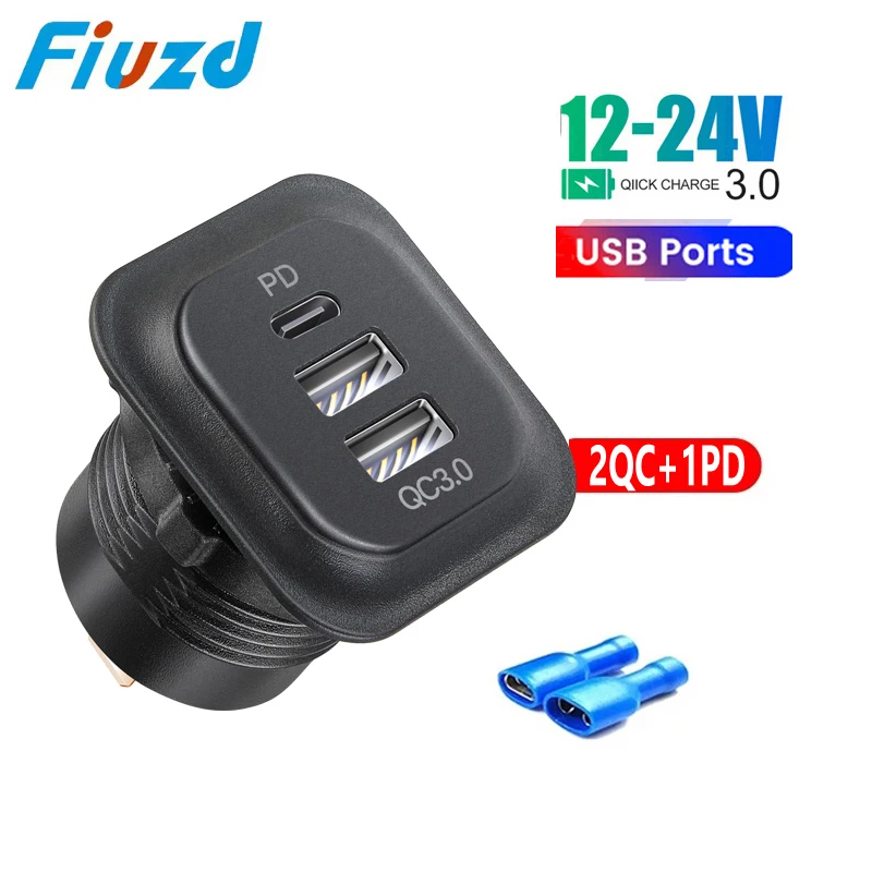 

DIY 12 В/24 В автомобильное зарядное устройство для мотоцикла, 3-портовая розетка, прикуриватель, быстрая зарядка для автомобиля, лодки, морского автофургона, мотоцикла
