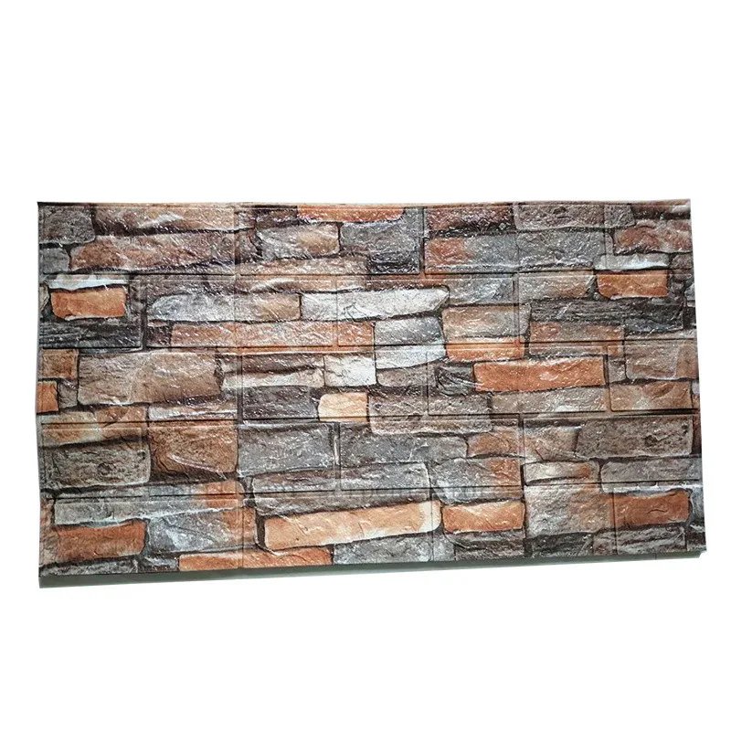 

3D Wall Sticker Imitation Brick Bedroom Decoration Waterproof Self-Adhesive Wallpaper For Living Room Kitchen TV Backdrop