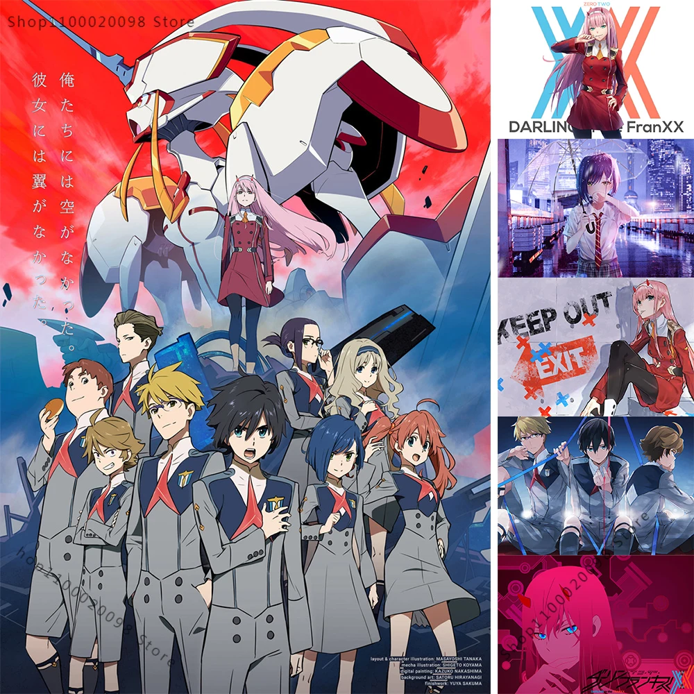 Японское аниме любимый в Фране машина персонажи холст живопись плакат бумага