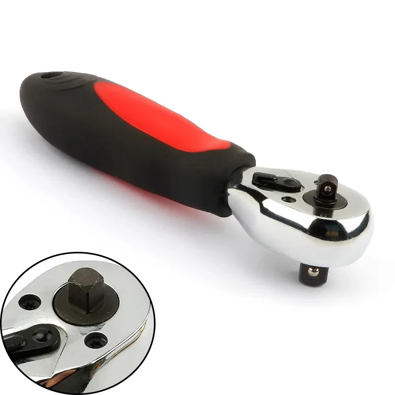 

Хромованадиевый двусторонний гаечный ключ с трещоткой 1/4 и 3/8 дюйма