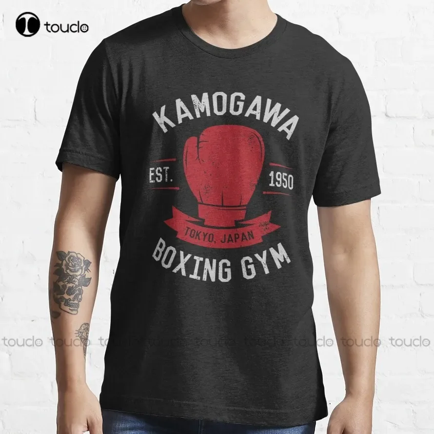 Kamogawa Boxing Gym Shirt - Винтажный дизайн Аниме Hajime No Ippo Футболка Pride Custom Aldult Teen Unisex