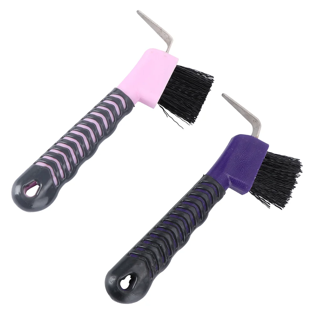

2Pcs Horse Hoof Pick Brushes Horse Hoof Cleaning Brushes Horse Grooming Tools