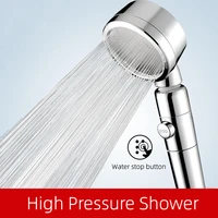 pressurized shower head for bathroom 360%c2%b0 rotating bathroom accessories high pressure water saving rainfall chrome shower head
