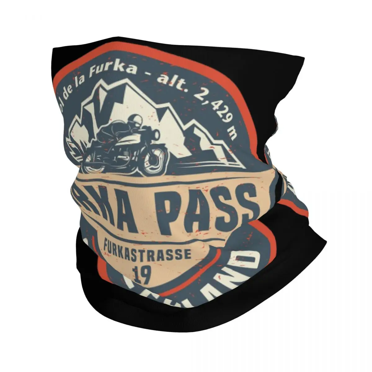 Furka Pass Швейцария бандана гетры с принтом волшебный шарф многофункциональный