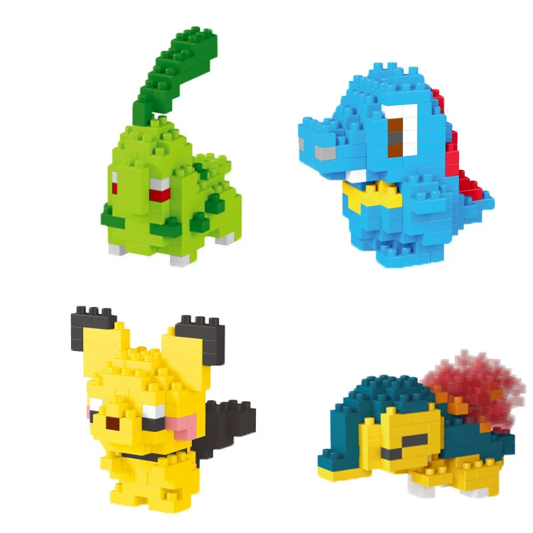

cartoon anime plastic toy building blocks