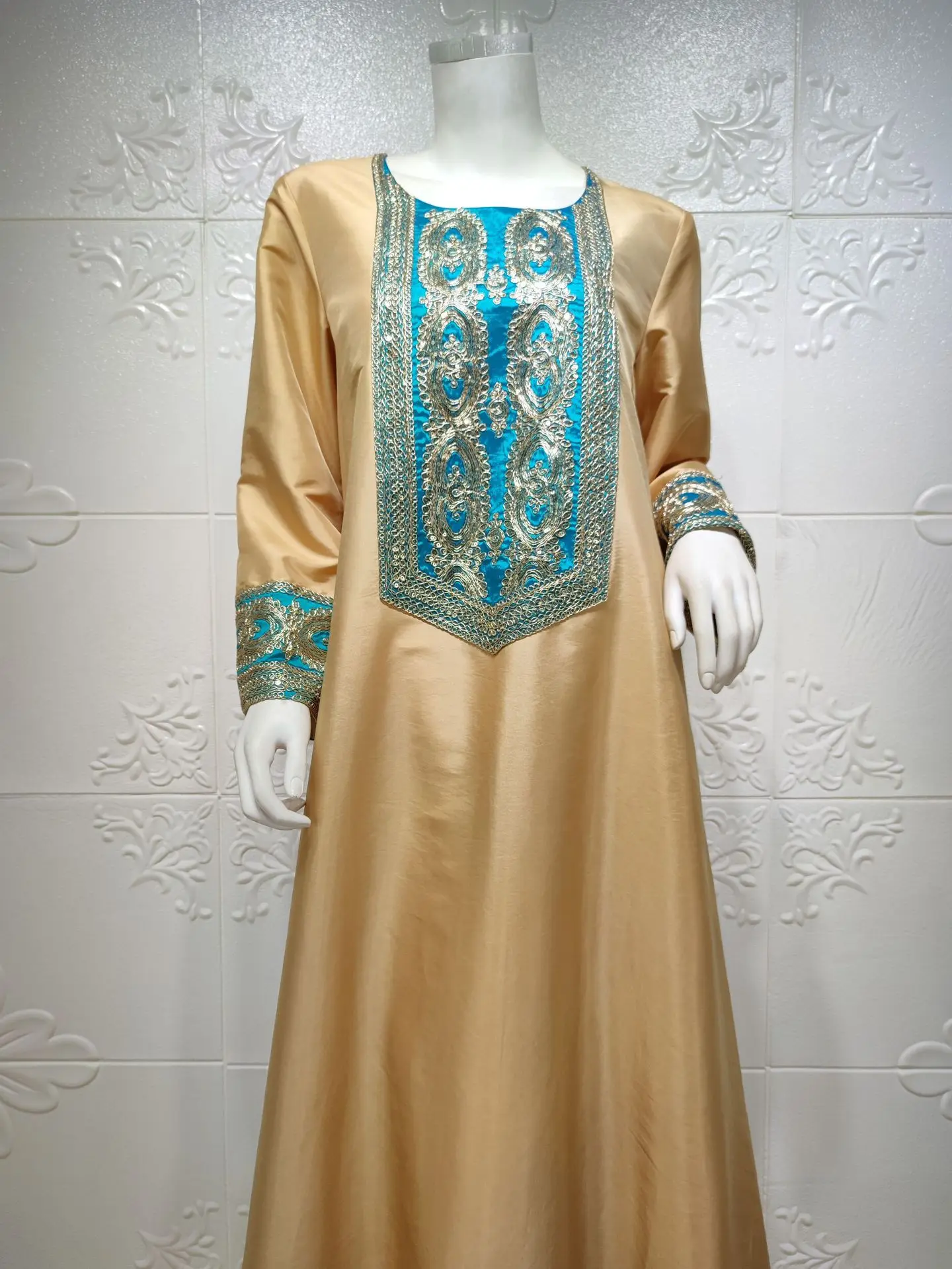 atin Abaya Dubai Kaftan Muslim Dress Turkey Islam Djelaba Robe Longue Femme Musulman African Dresses For Women Caftan Marocain