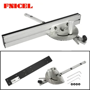 Торцовочный Калибр 450 мм с дорожкой, Настольная пилафрезерный станок, торцовочный калибр, Пильная сборочная линейка для настольной пилы, фрезерного станка, Деревообрабатывающие инструменты сделай сам