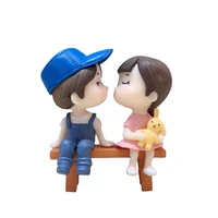jy 10sets lovers boy girl pvc micro ornaments diy baking home decoration with chair 4 5cm wj02