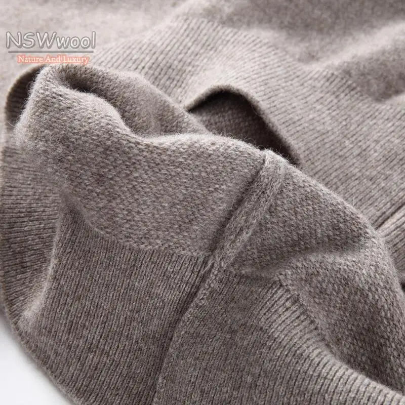Men's Luxury 100% Pure Cashmere Large Coat Casual V-neck Computer Knitted Thick Pullovers Sweater Plus Size S M LXL2XL3XL-6XL