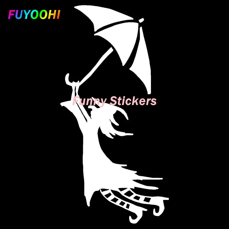 

FUYOOHI Exterior/Protection Funny Stickers Funny Witch Spells Broom Vinyl Decals Car-styling Art Painting Vinyl Decor Decals