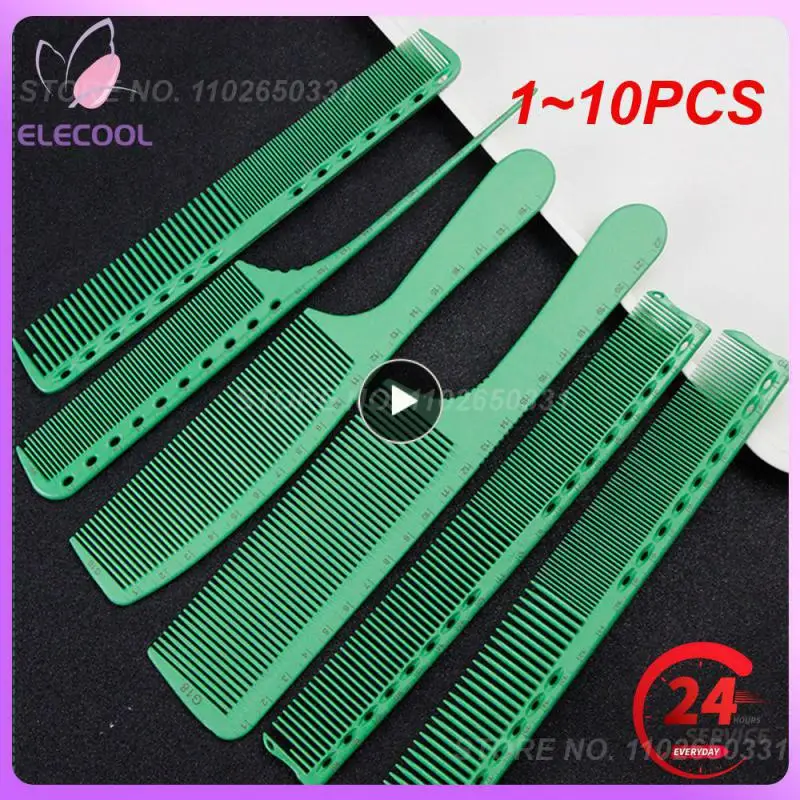 

1~10PCS Japanese Scale Haircutting Comb Resin Green G45 Double-sided Heat Resistant Salon Barber Shop Styling Brush Tool