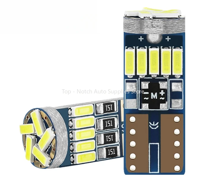 Автомобильные светодиодные фонари индикатор ширины декодирования Infinite T10 4014 15smd