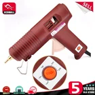 LIJIAN клеевой пистолет 100 Вт термоплавкий клеевой пистолет Регулируемая температура мини Горячий клеевой пистолет 11 мм профессиональные медные насадки