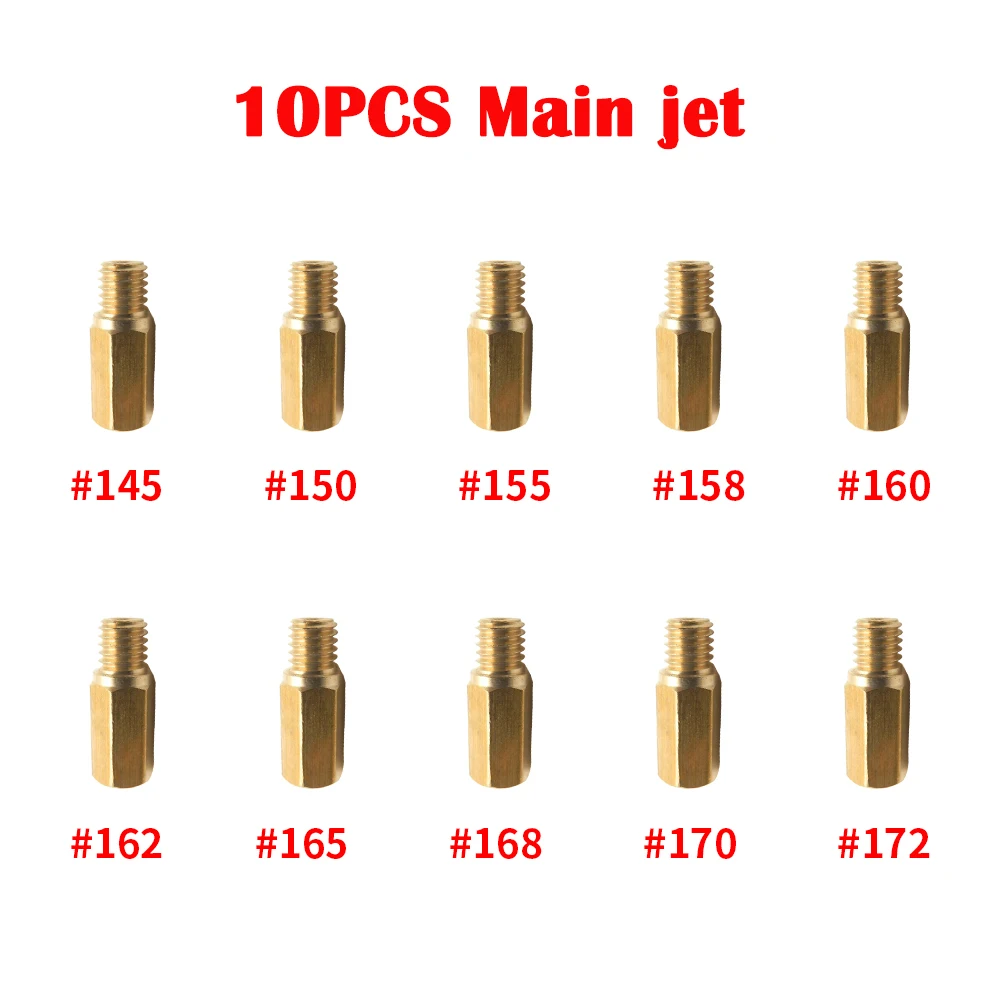 

Marsi 10 шт. мотоциклетный карбюратор основной струйный комплект сопла для Keihin FCR OKO KOSO PE PWK карбюратор шестигранный мотоциклетный основной струйный