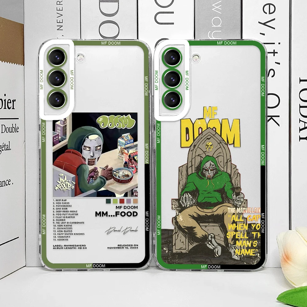 Модный прозрачный чехол для телефона MF DOOM Hot Singer Samsung Galaxy S25 S24 S20 S21 FE S22 Plus S23 Ultra 5G с