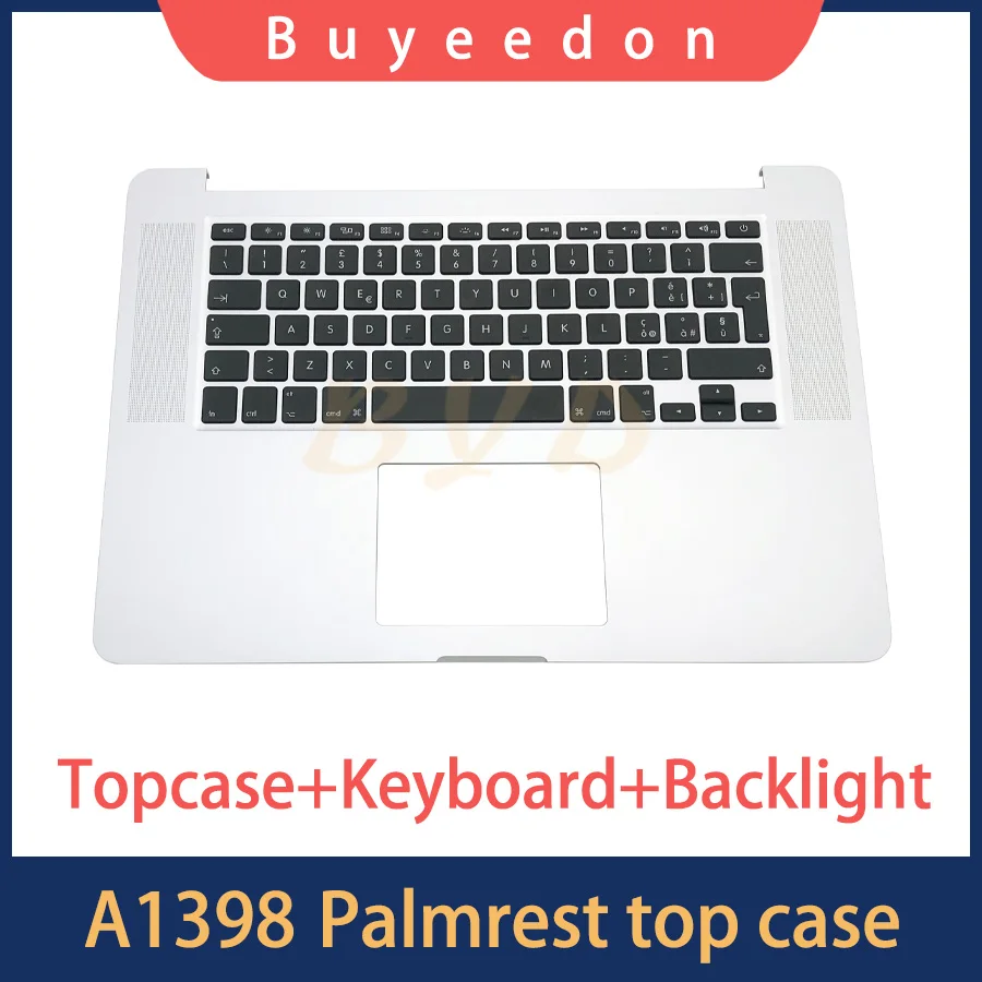 Оригинальный ноутбук A1398 Topcase с итальянской клавиатурой для Macbook Pro Retina 15 дюймов Top