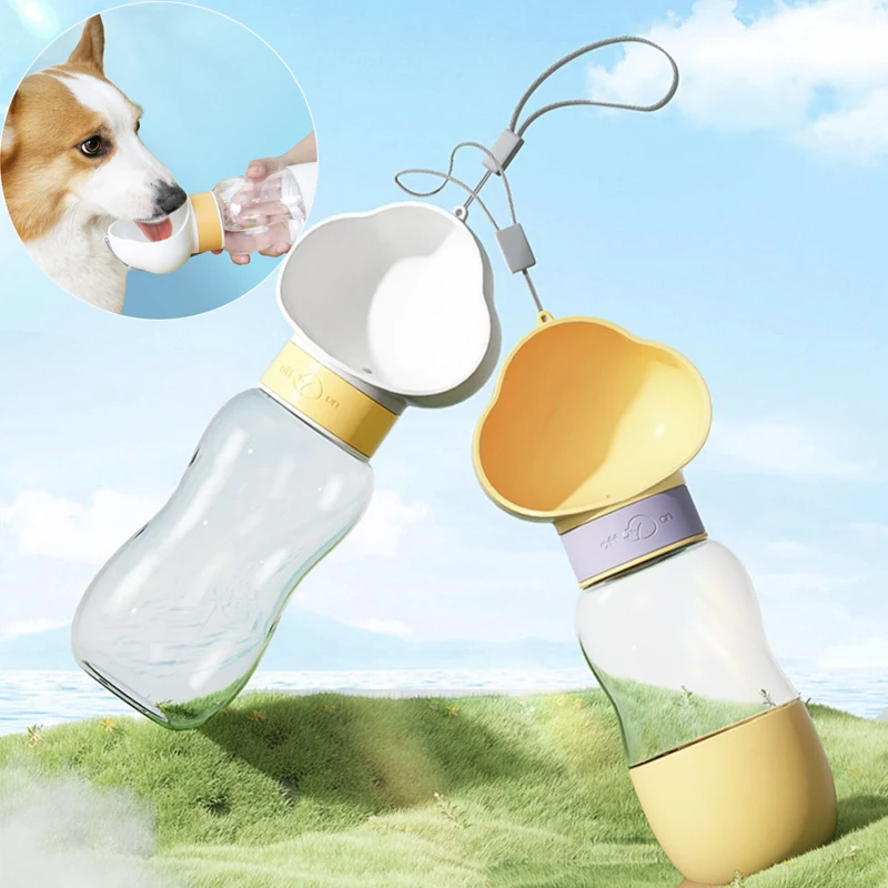 

Portable Water Bottle for Outdoor Walking Cats Dogs Puppy Drinking Bottle Travel Pet Drinker Leakproof Dog Bowl Food Containers