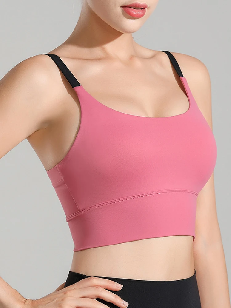 

New Yoga Bras Women Quick Dry Sports Tops Female Gym Tops Woman Sexy Solid Sport Underwear Running Training Clothing