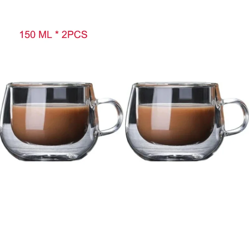 

Стеклянные чашки для кофе 150 мл