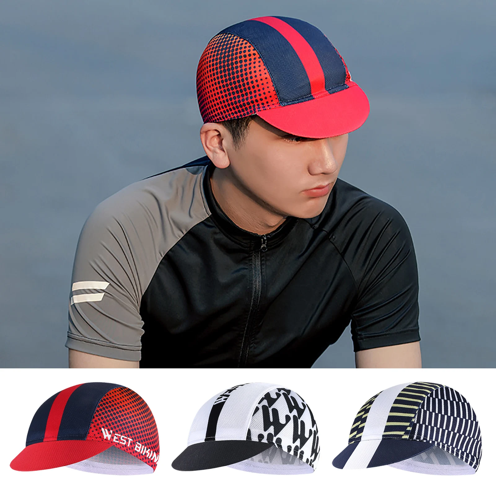 

Велосипедная шапка под шлем, летняя велосипедная шапка с защитой от ультрафиолета, впитывающая пот, велосипедная шапка, шлем, дышащие шапки ...