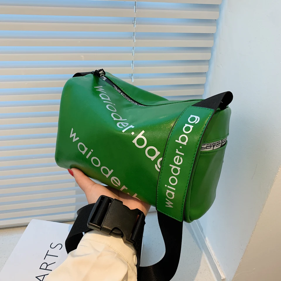 

Популярные сумки через плечо для женщин, повседневные брендовые вместительные сумки на ремне, модные Универсальные тоуты из искусственной ...