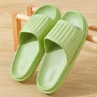 Шлепанцы женские на толстой платформе, Нескользящие, Эва, для ванной комнаты, домашние тапочки, мягкая подошва, сланцы, 2022