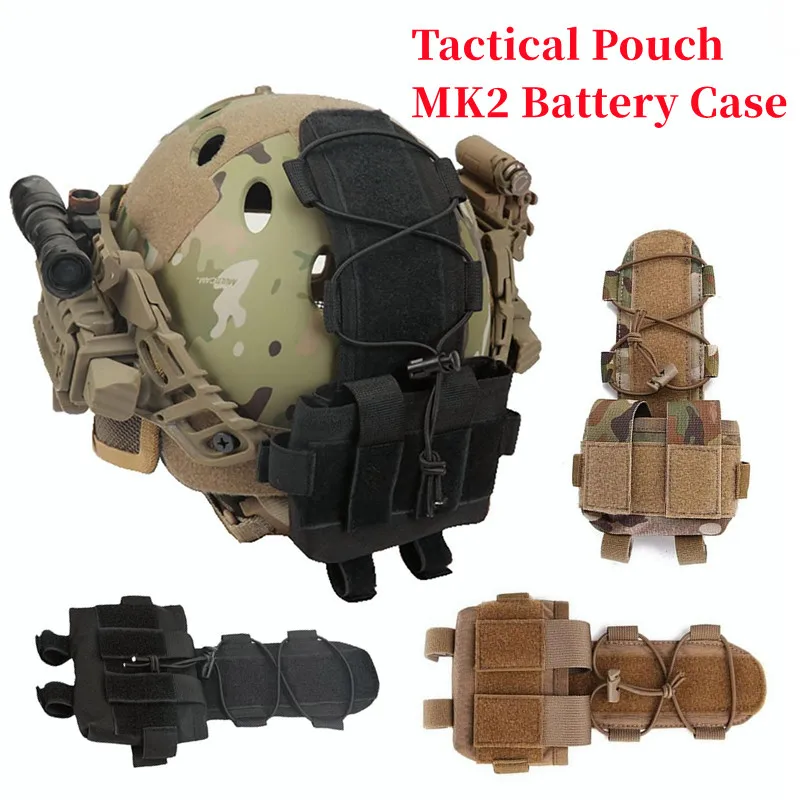 

Tactical FAST Helmet Cover Pouch Removable MK2 Battery Case Helmet Airsoft Hunting Camo Military Combat NVG Counterweight Bags