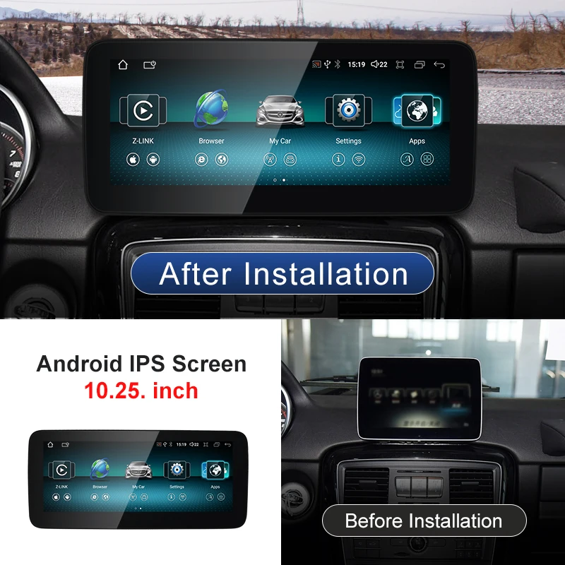 2024 Новый автомобильный мультимедийный беспроводной Android AUTO CarPlay 10 25 12 3-дюймовый