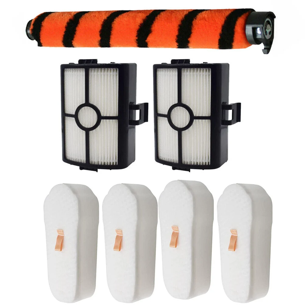 

1Pc Roller Brush & 2Pcs Post Motor Filters For Shark HZ500 HZ500UK HZ500UKT Vacuum Cleaner With 4Pcs Foam Filter & Felt Filter