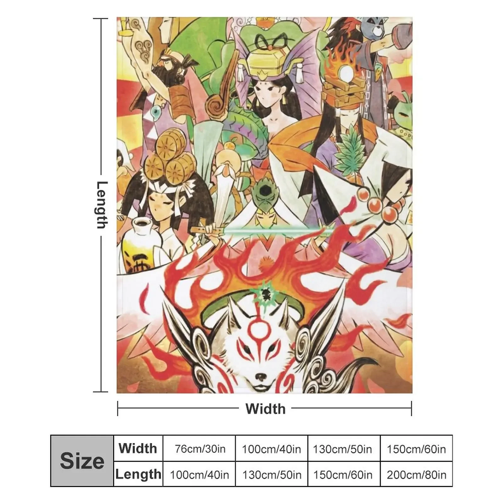 Okami HD покрывало Плед Свободные одеяла для пикника