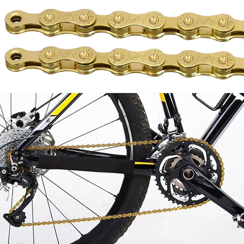 

Bike Chain 6/7/8 Speed Bicycle Chain Steel Hollow out 116 Links Ultralight MTB Bicycle Chain for Road Bike Cycling Accessories