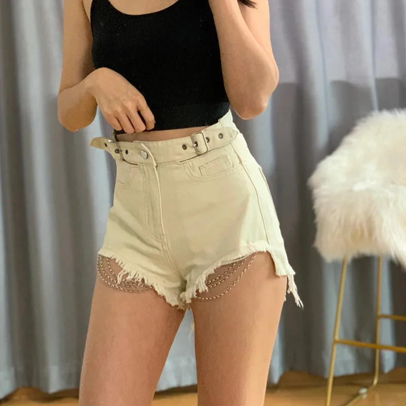 Ladies shorts high waist big opening big size sexy short jeans new arrival in 2023 casual summer denim
