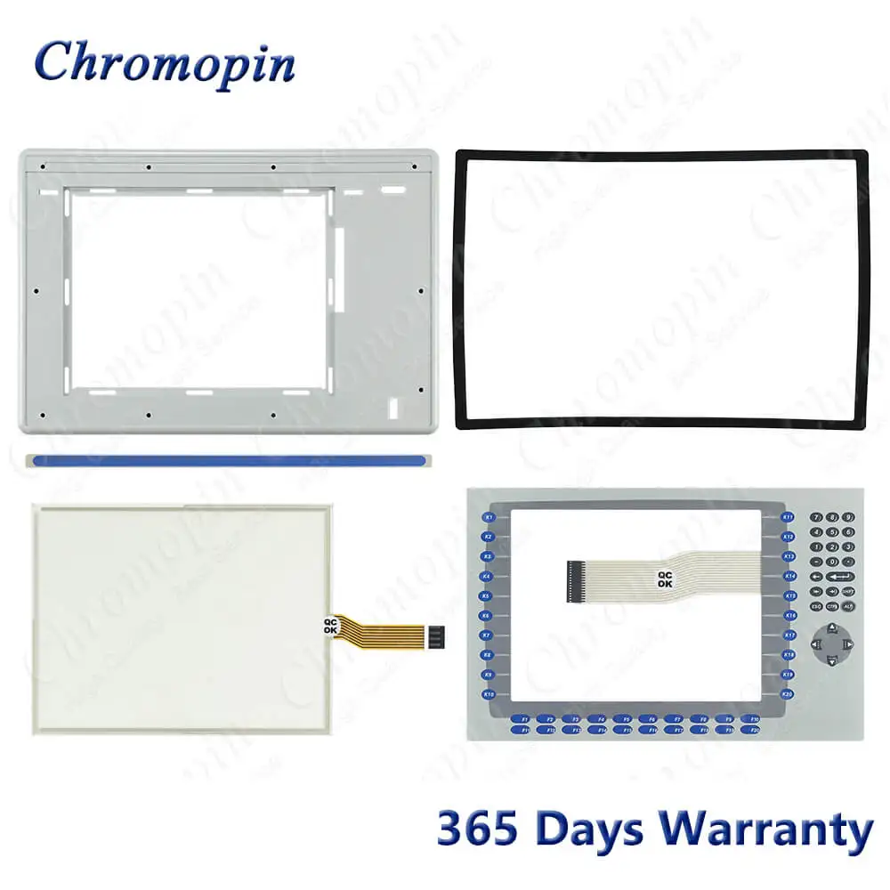 Передняя крышка чехол Корпус Корпуса для AB 2711P-B12C4D6 2711P B12C4D6 + стекло сенсорной