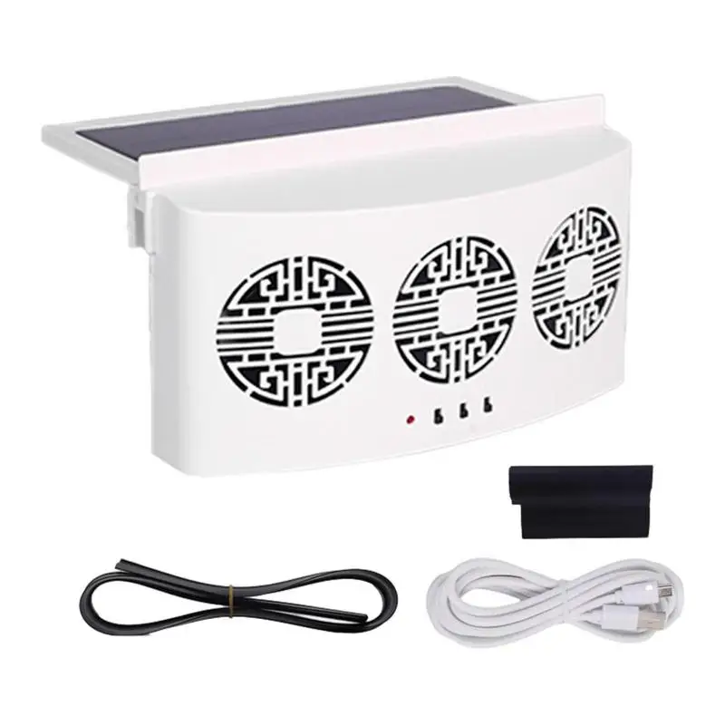 

Vehicle Solar Exhaust Fan Solar Powered Car Ventilator Fully Automatic Fan Cool Down Your RV SUV Car Side Window In Summer